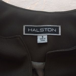 Vintage Halston suit, size 6, jacket-long skirt.